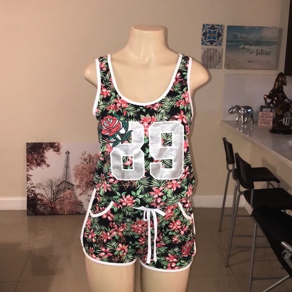 Street Blues Pants - STREEET BLUES Floral Romper